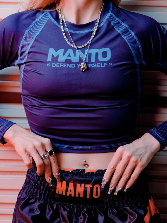 MANTO rashguard DEFEND navy blue