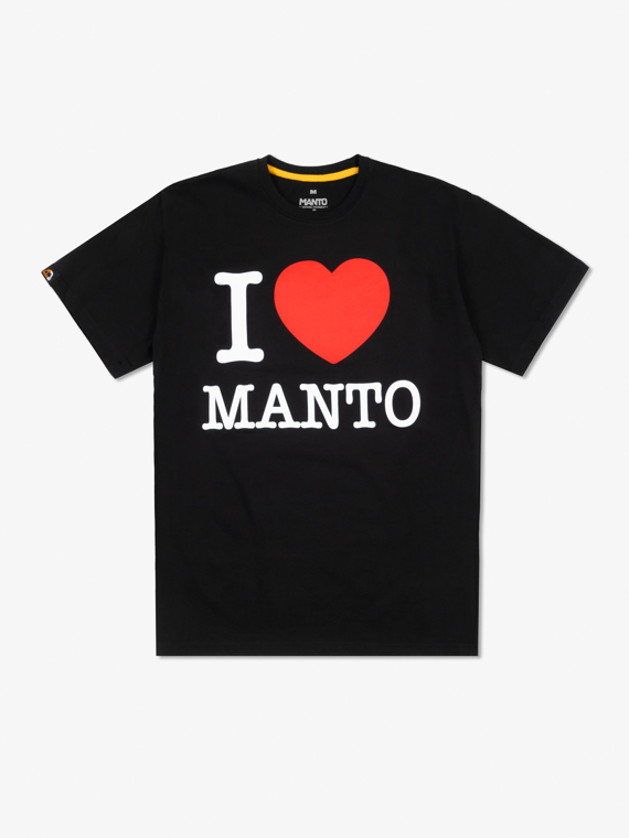 MANTO t-shirt I LOVE MANTO  black