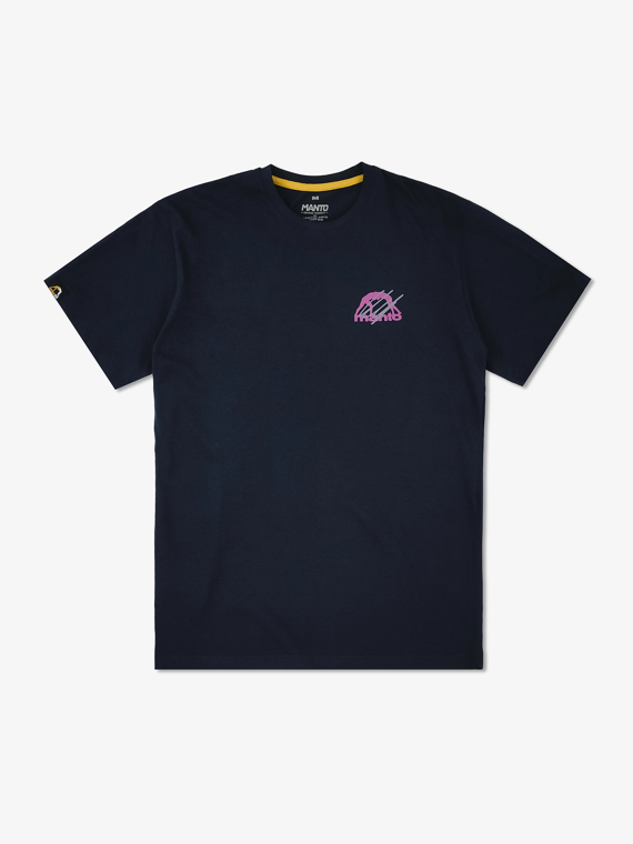 MANTO t-shirt VERTICAL navy blue