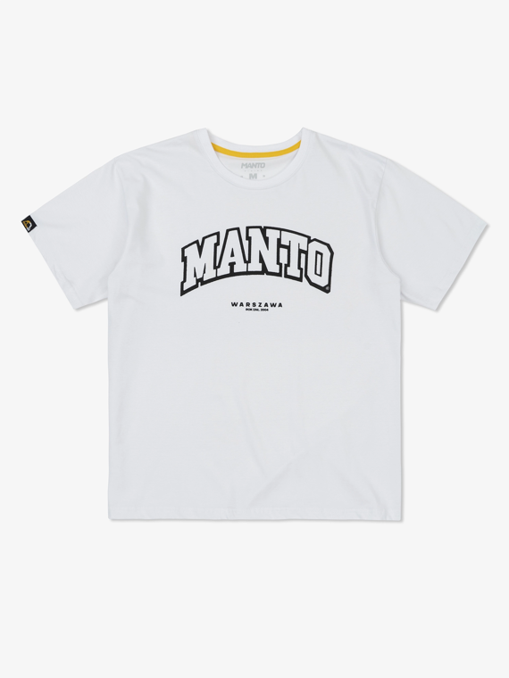 MANTO t-shirt WARSZAWA  OVERSIZE white