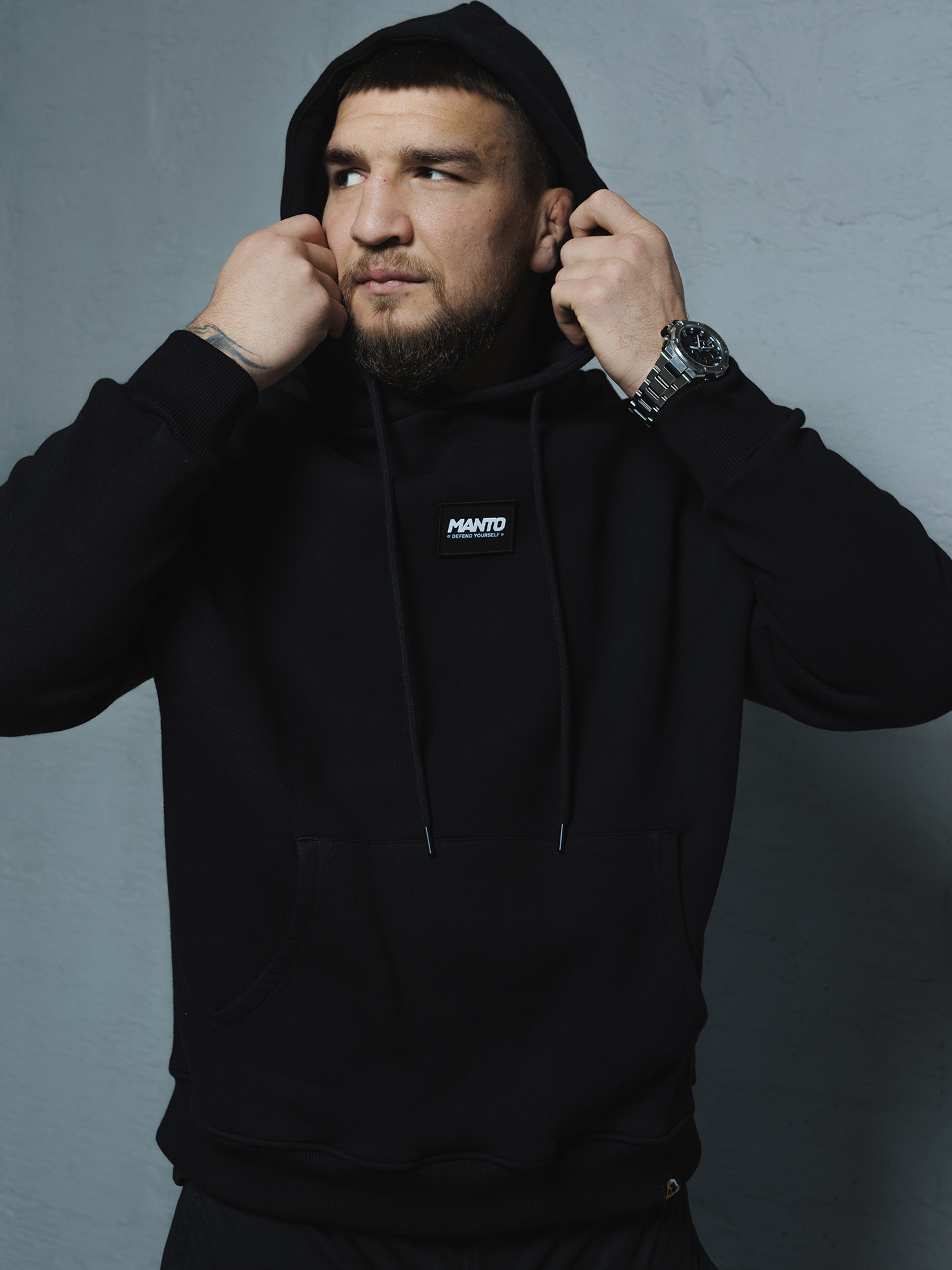 MANTO hoodie LABEL OVERSIZE black | CLOTHING \ SWEATSHIRTS | Top ...