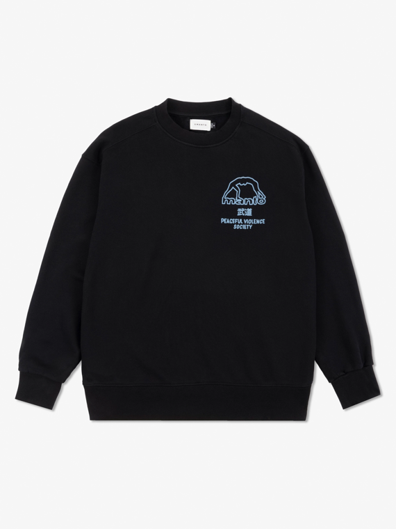 MANTO crewneck SOCIETY  black