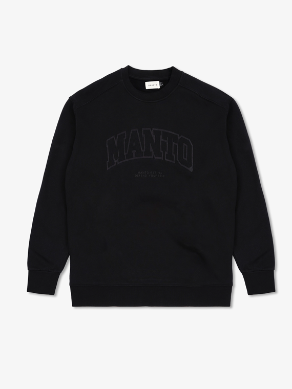 MANTO crewneck VARSITY  black