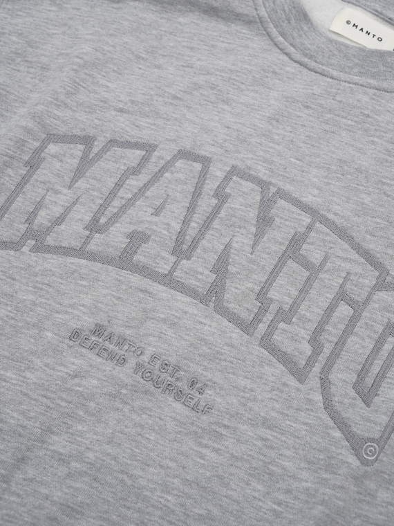 MANTO crewneck VARSITY  gray