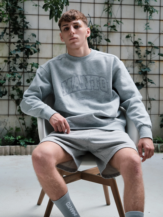 MANTO crewneck VARSITY  gray