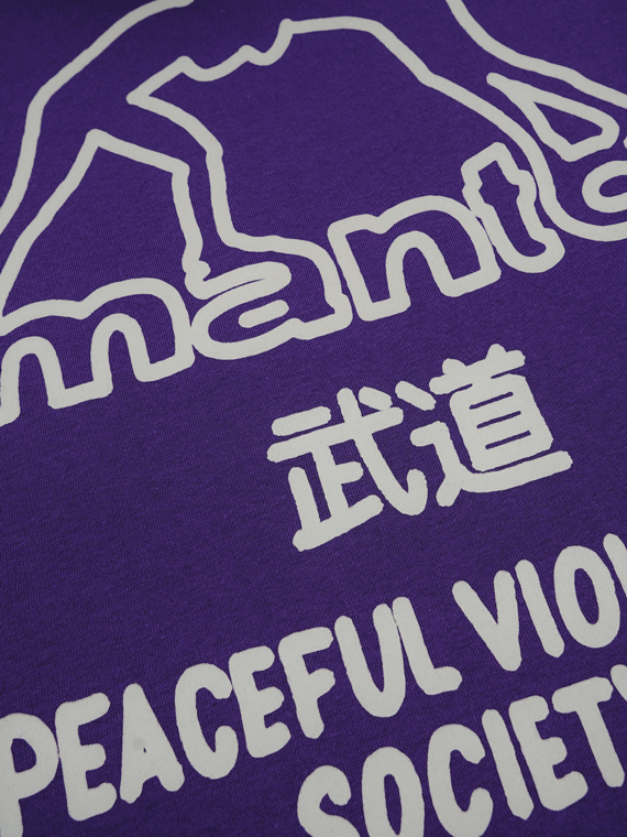 MANTO hoodie SOCIETY  OVERSIZE purple