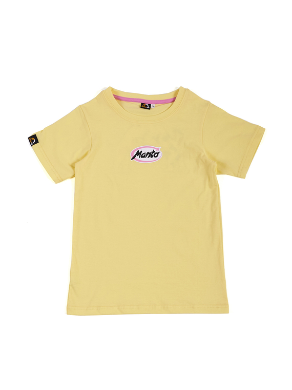 MANTO kids t-shirt DOGS yellow