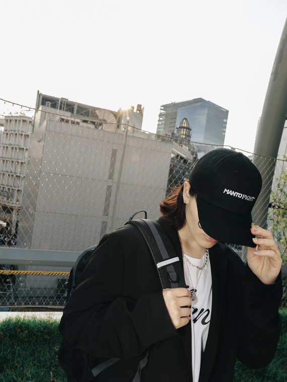 MANTO snapback cap REPRESENT black