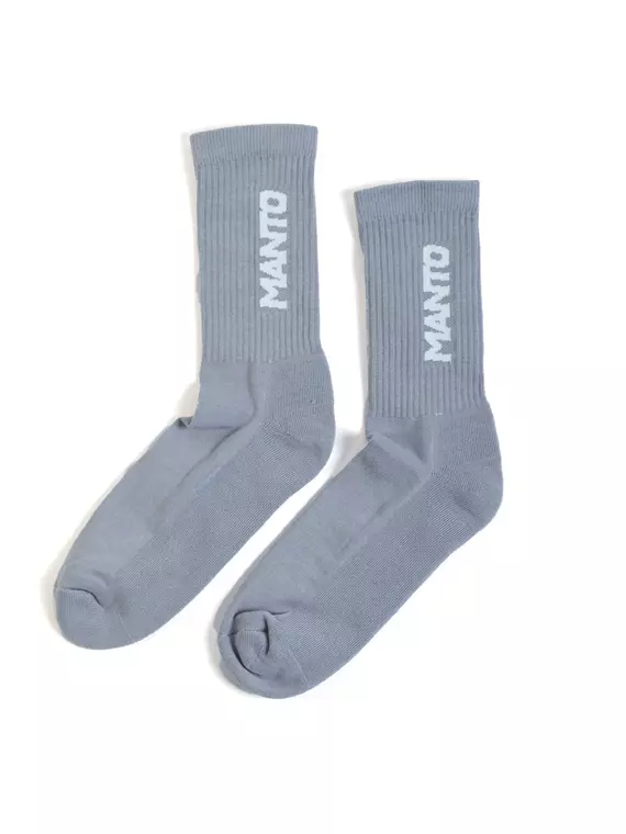 MANTO socks LOGOTYPE 23 gray 