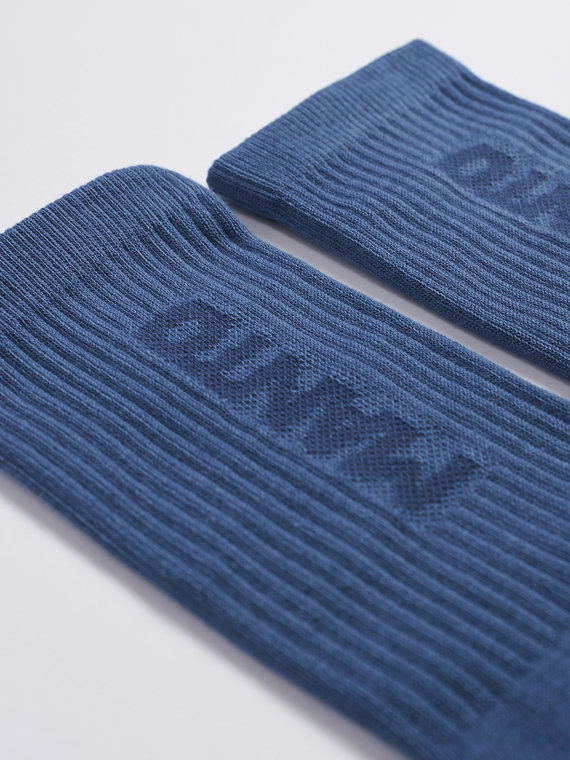 MANTO socks LOGOTYPE blue