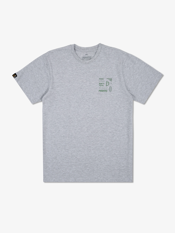 MANTO t-shirt AHEAD heather gray