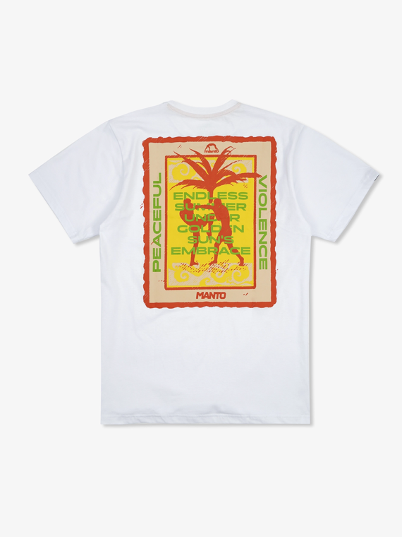 MANTO t-shirt ENDLESS SUMMER white