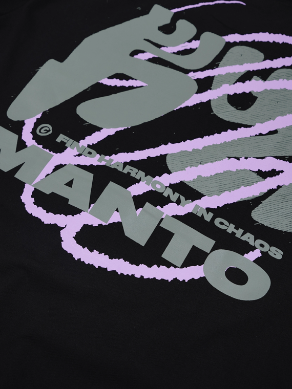 MANTO t-shirt HARMONY OVERSIZE black