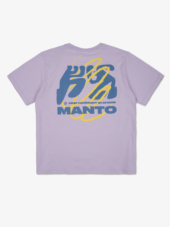 MANTO t-shirt HARMONY OVERSIZE lilac