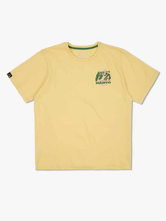 MANTO t-shirt HARMONY OVERSIZE yellow