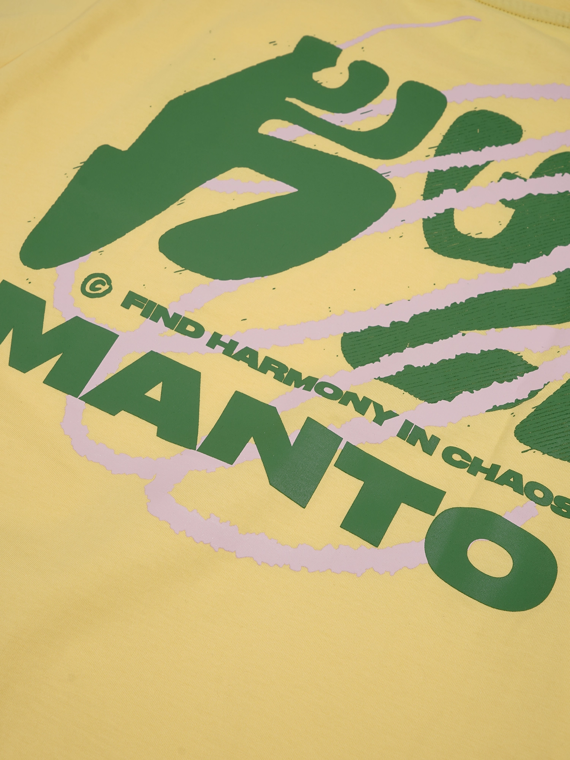 MANTO t-shirt HARMONY OVERSIZE yellow