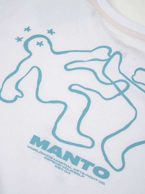 MANTO t-shirt K.O. OVERSIZE white
