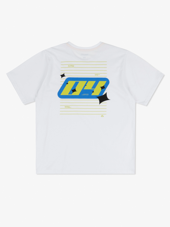 MANTO t-shirt RACING  OVERSIZE white