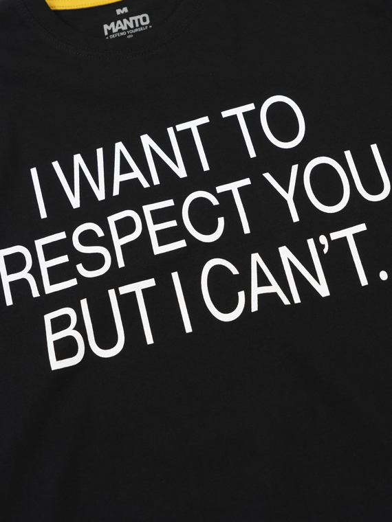 MANTO t-shirt RESPECT black