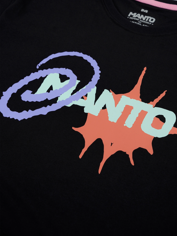 MANTO t-shirt SPLASH  OVERSIZE black