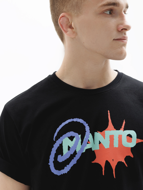 MANTO t-shirt SPLASH  OVERSIZE black