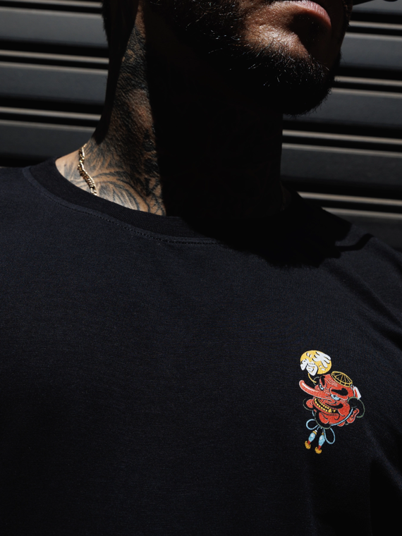 MANTO t-shirt TENGU black