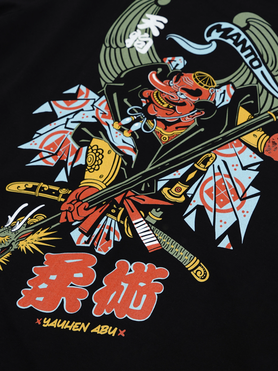 MANTO t-shirt TENGU black