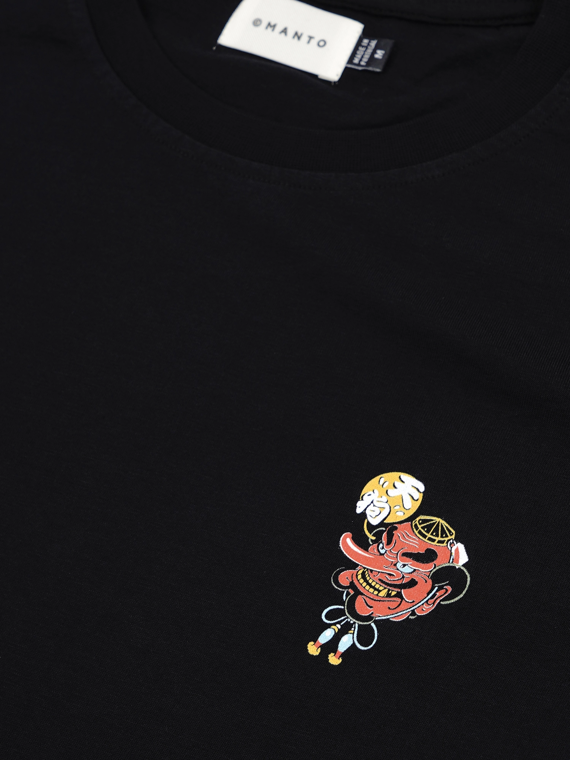 MANTO t-shirt TENGU black