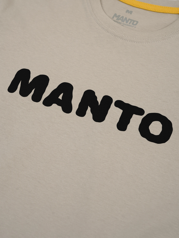 MANTO t-shirt TIGER`S TAIL beige