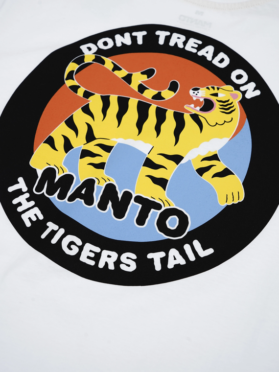 MANTO t-shirt TIGER`S TAIL white