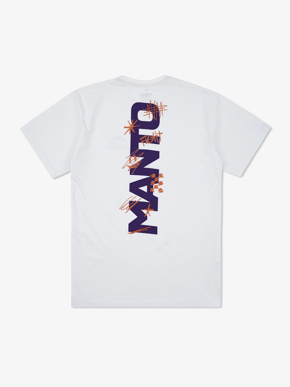 MANTO t-shirt VERTICAL white