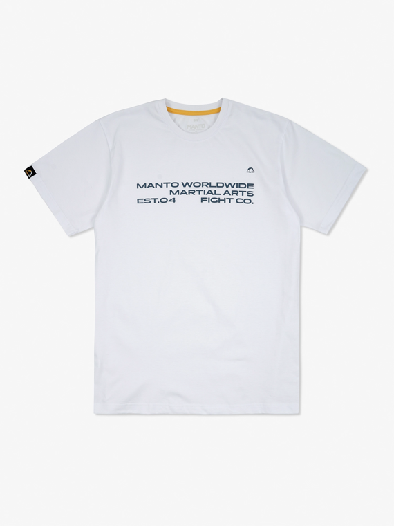 MANTO t-shirt WORLD white