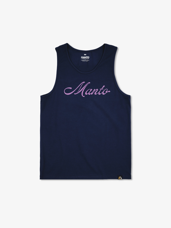 MANTO tank top SLEEK navy blue