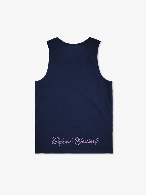 MANTO tank top SLEEK navy blue