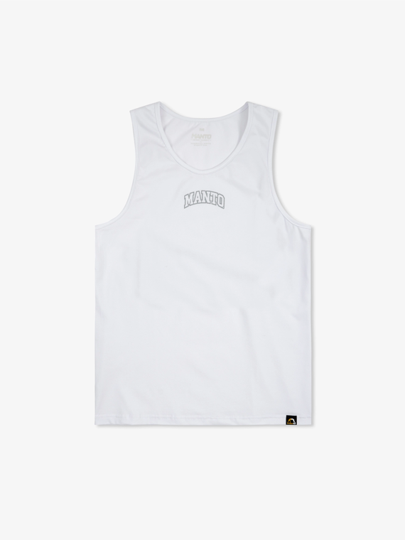 MANTO tank top VARSITY white