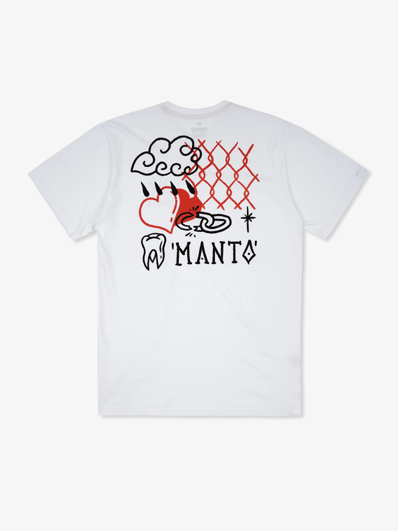 MANTO t-shirt BITTER SWEET weiss