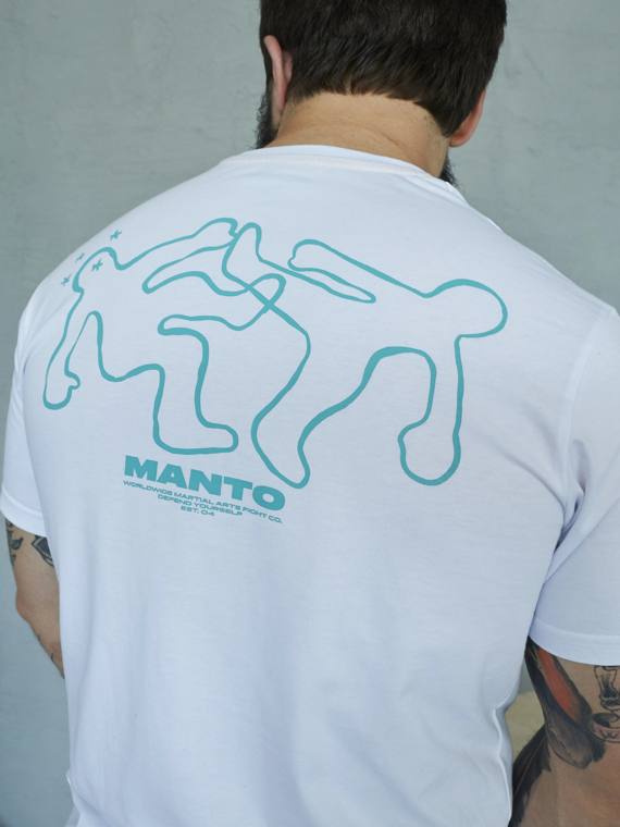 MANTO t-shirt K.O.  OVERSIZE weiss