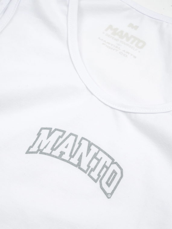 MANTO Muskelshirt VARSITY weiss