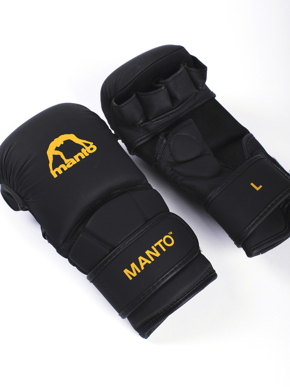 MANTO  Shooter handschuhe ESSENTIAL schwarz-orange  