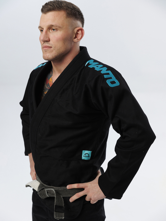 MANTO "X5" BJJ GI schwarz - türkis