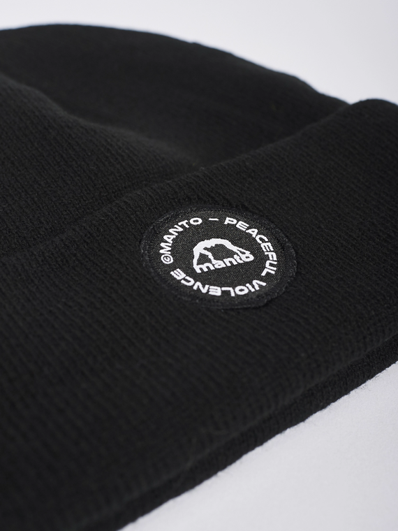 MANTO beanie CIRCLE schwarz