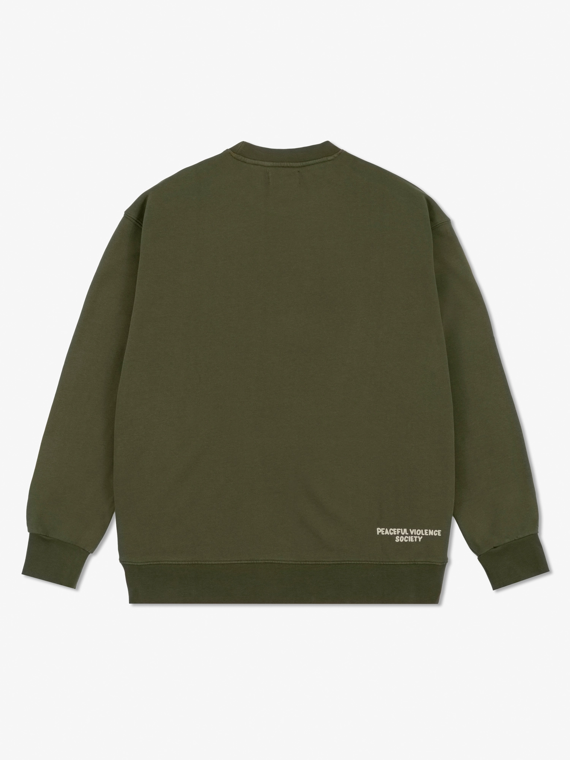 MANTO crewneck SOCIETY  khaki