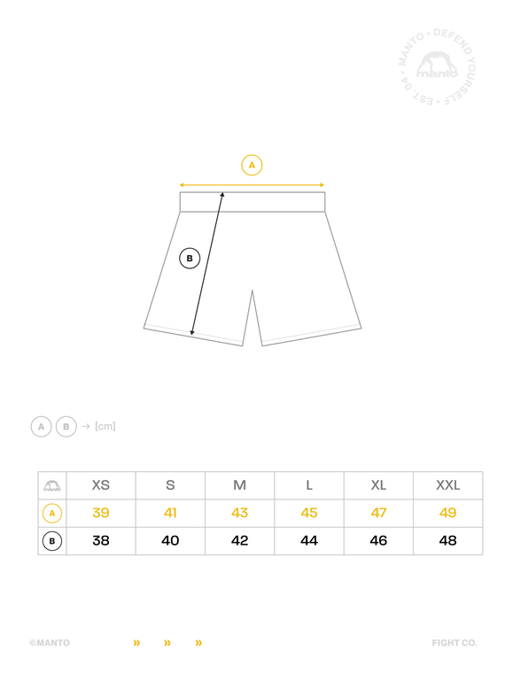 MANTO fight shorts TEMPLATE