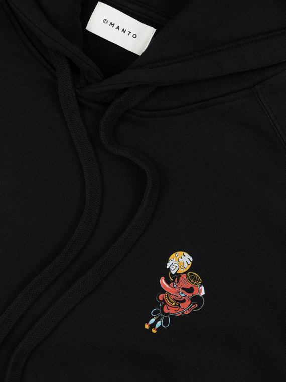 MANTO hoodie TENGU schwarz