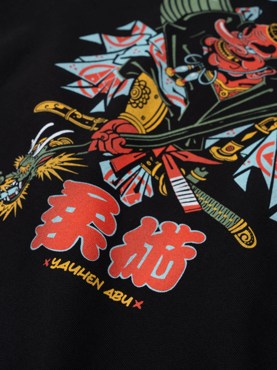 MANTO hoodie TENGU schwarz