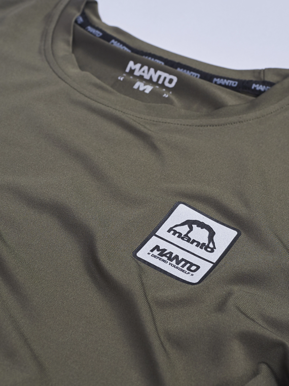 MANTO performance t-shirt PULSE khaki