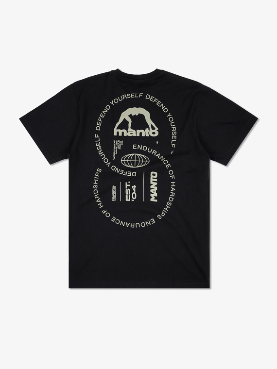 MANTO t-shirt AHEAD   schwarz