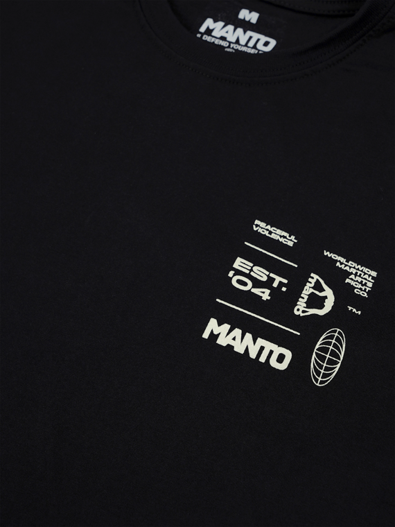 MANTO t-shirt AHEAD   schwarz