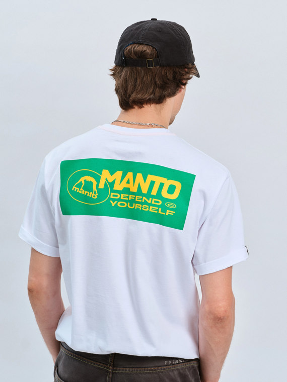 MANTO t-shirt BLOCK 24 weiss