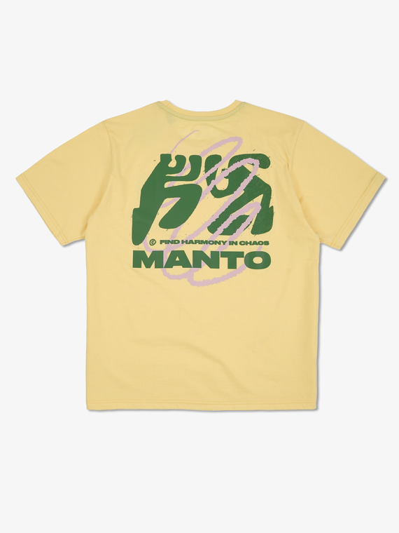 MANTO t-shirt HARMONY OVERSIZE gelb